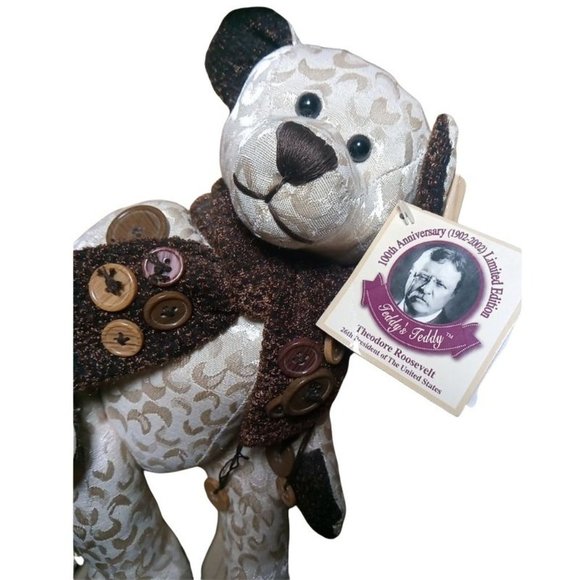 Theodore Roosevelt Teddy's Teddy 100th Anniversary 1902- 2002 Limited Edition - Picture 3 of 9